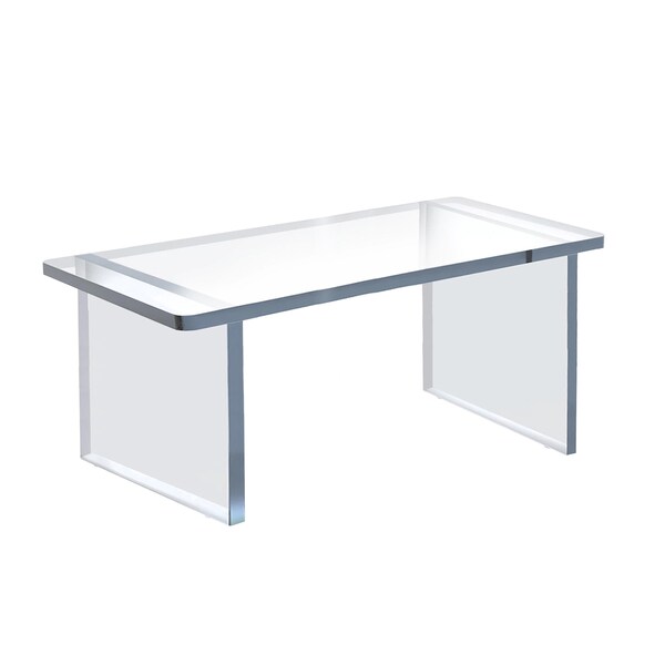 Clear Acrylic 22"W x 9"H 1/2" Thick Riser w/ Bumpers
